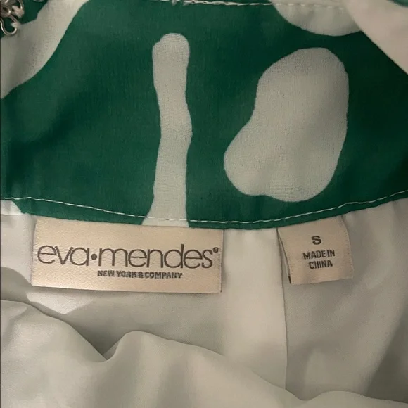 New York & Company Green and White Halter-Style Maxi Dress - Picture 2 of 5
